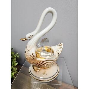 Capodimonte and Swarovski Swan